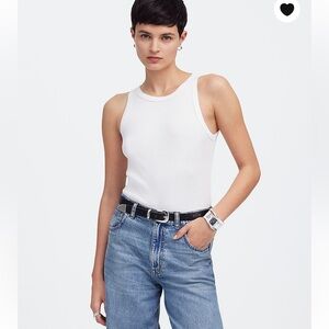 Madewell Regenerative Cotton High-Neck Tank Top